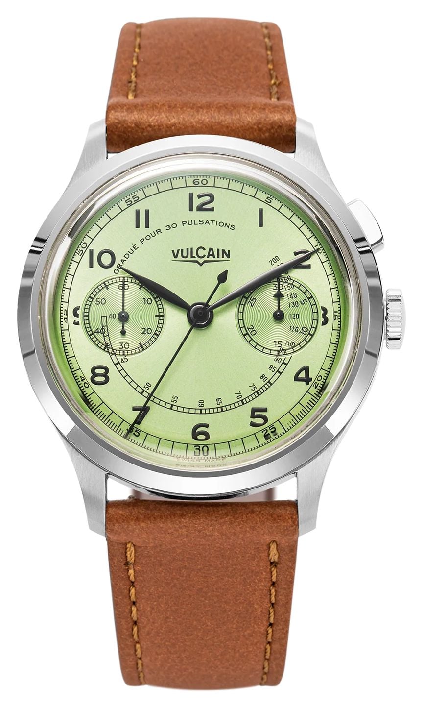 Vulcain Monopusheur chronographe Ã  remontage manuel de montre
