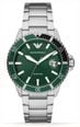 Emporio Armani Men's Stainless Steel Bracelet Green Dial Divers Series AR11838