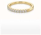 0.25ct Round Brilliant Natural Diamond 9ct Yellow Gold Half Eternity Ring HET100112/Y - vista alternativa 2