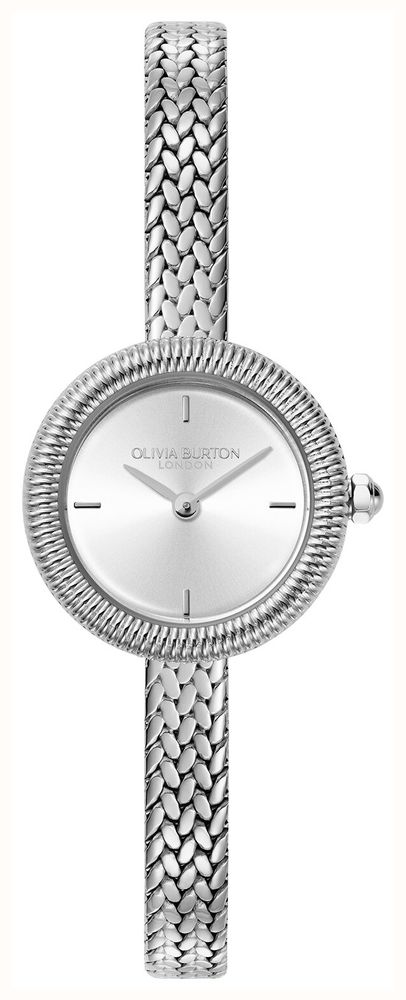 Olivia Burton Montre Classique (20 Mm) Cadran Argenté Soleillé