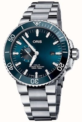 ORIS Aquis Small-Second Date Automatic (45.5mm) Blue Dial / Stainless Steel Bracelet 01 743 7733 4155-07 8 24 05PEB