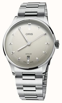 ORIS Artelier Date Automatic (38mm) White Dial / Stainless Steel Bracelet 01 733 7810 4051-07 8 20 20