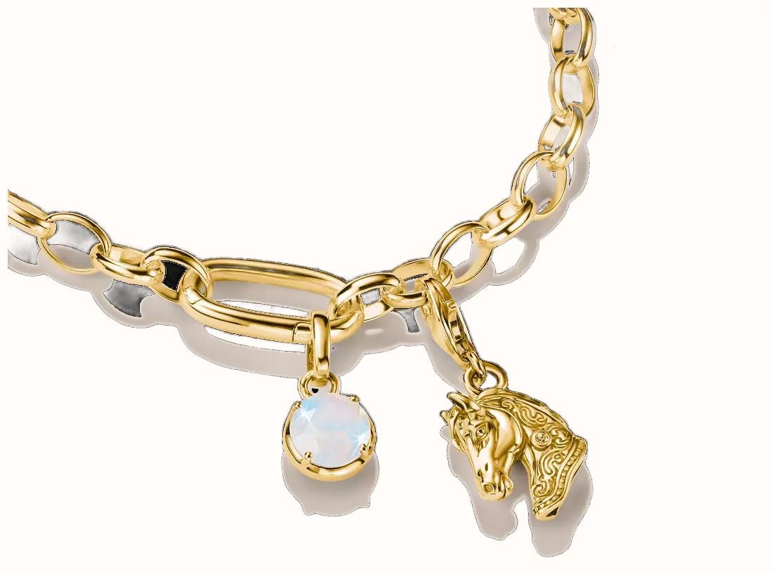 Thomas Sabo Horse Head Charm with white zirconia 2233-M01-39 - alternate view 2