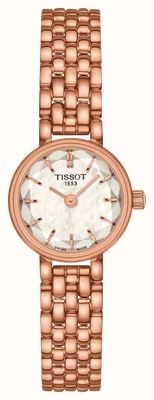 Tissot Vrouwen heerlijk | gefacetteerde parelmoeren wijzerplaat | roségouden roestvrijstalen armband T1400093311100