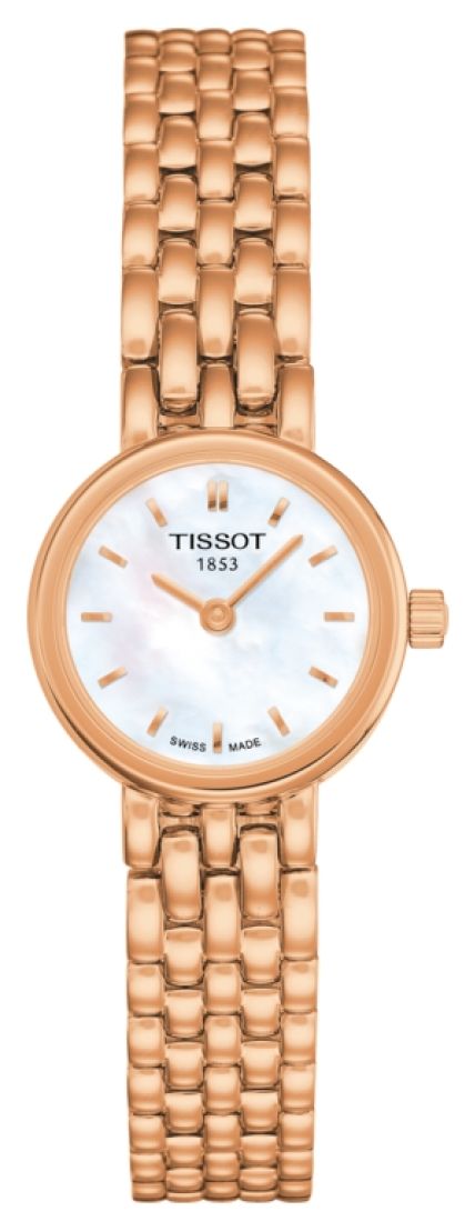 Tissot Cadran de vadrouille plaquÃ© or rose pour femme montre
