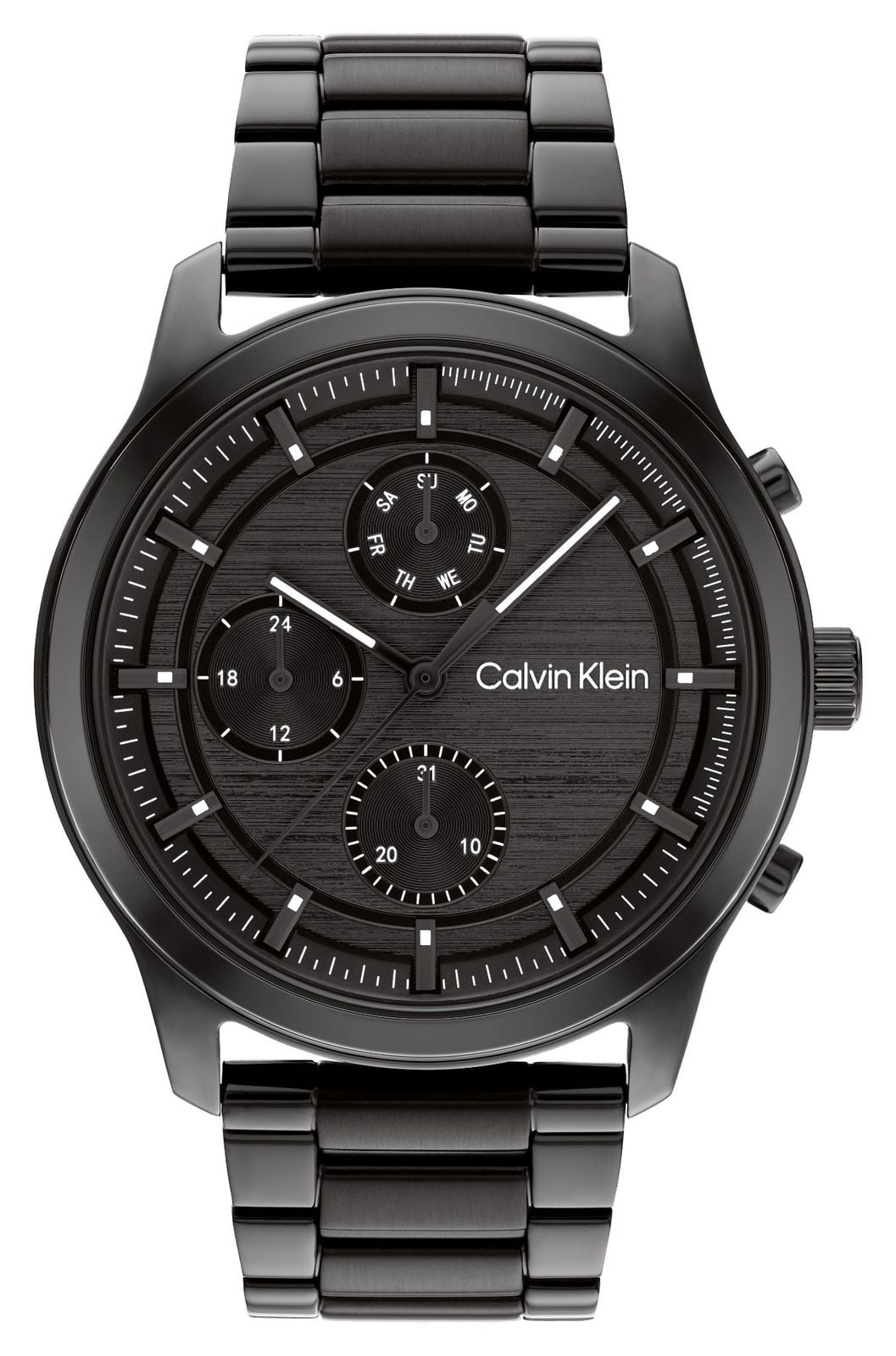 Calvin Klein Hommes | cadran chronographe noir | bracelet en montre