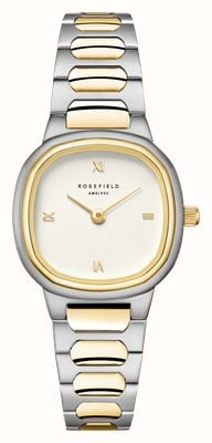 Rosefield Gaia XS (25 mm) mattcremefarbenes Zifferblatt / zweifarbiges Edelstahlarmband ORCDSD-OR06
