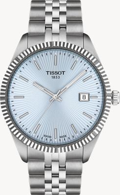 Tissot Ballade Quartz (40mm) Ice Blue Dial / Stainless Steel Bracelet T1564101135100