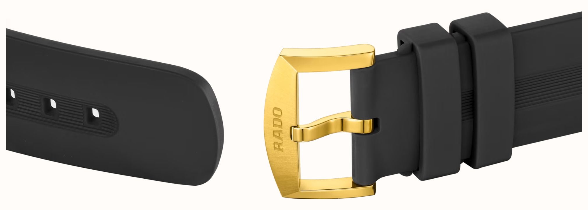 RADO Diastar Original Skeleton Automatic (38mm) Gold Skeleton Dial / Black Rubber Strap R12166159 - альтернативный вид 5