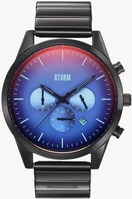STORM Brazalete cruzado de acero inoxidable azul pizarra 47501/SL/B