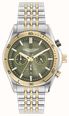 Aston Martin Thrill CLP Quartz Chronograph (45mm) Bertelli Green Dial / Two-Tone Stainless Steel Bracelet MTRL1F608