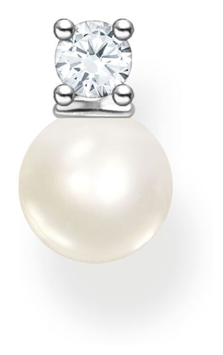 Thomas Sabo Pearl Cubic Zirconia SINGLE Ear Stud H2214-167- Jewellery-image-77430