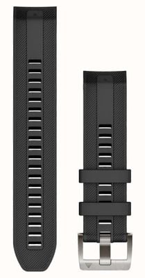 Garmin Quickfit® 22 MARQ Watch Strap Only - Black Silicone Strap 010-13225-00