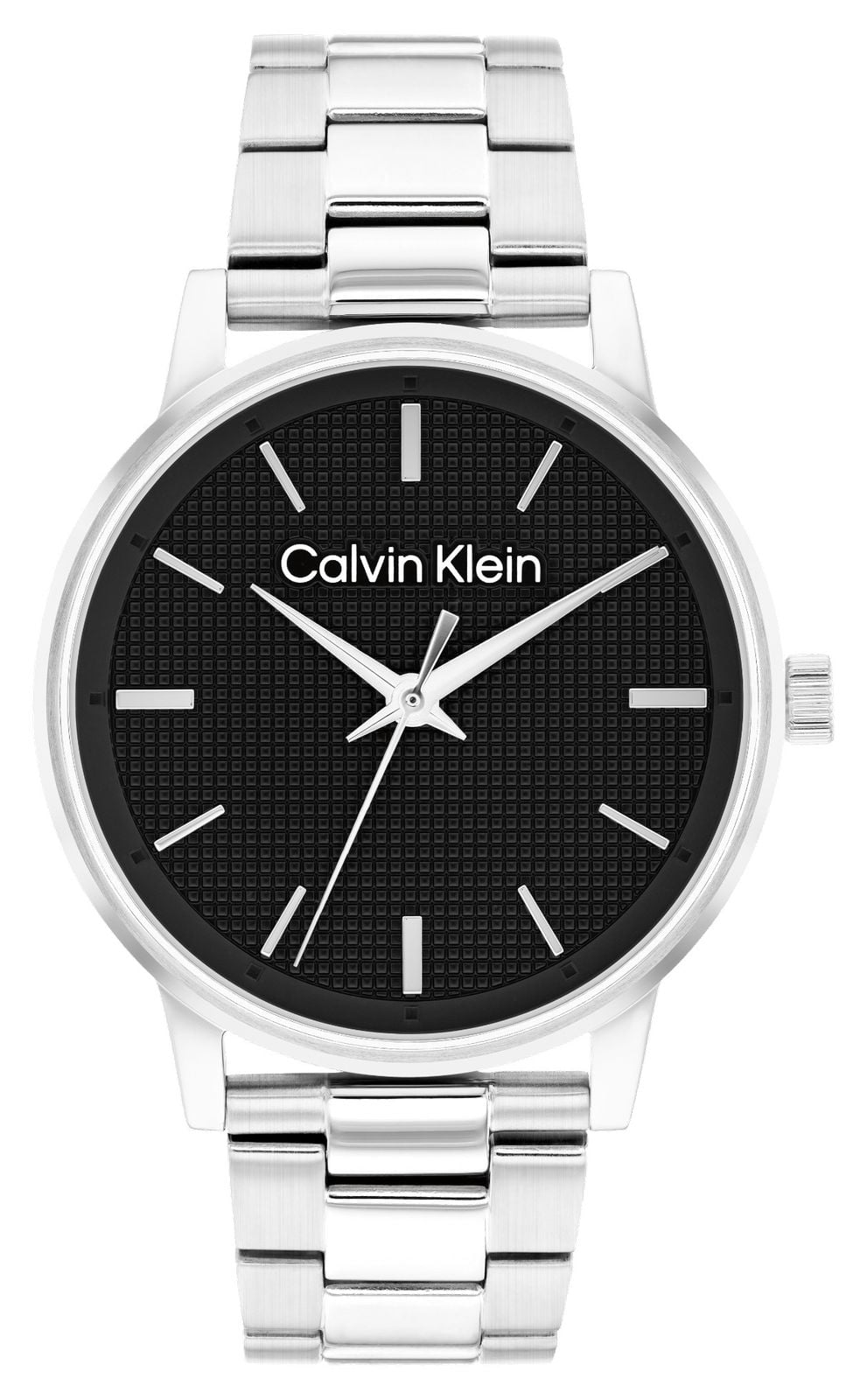 Calvin Klein Cadran noir texturÃ© Ã  maillons Ck (41 mm) / montre