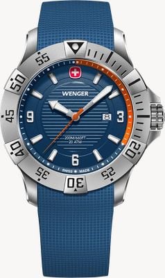 Wenger Seaforce Quartz (43mm) Blue Dial / Blue Silicone Strap 01.0641.140