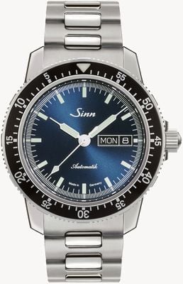 Sinn 104 st sa ib | pulseira de aço inoxidável | mostrador azul 104.013-BRACELET H LINK