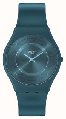Swatch Sussurro aurico (34 mm) mostrador verde / pulseira de silicone verde SS08N116