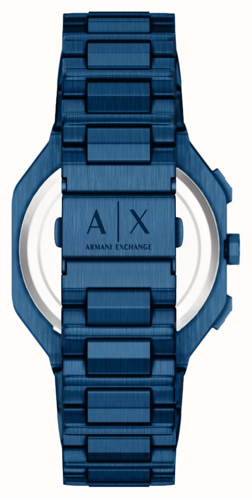 Armani Exchange Dual-Time Quartz (40mm) Black Dial / Blue PVD Stainless Steel Bracelet AX1477 - alternative Ansicht 2