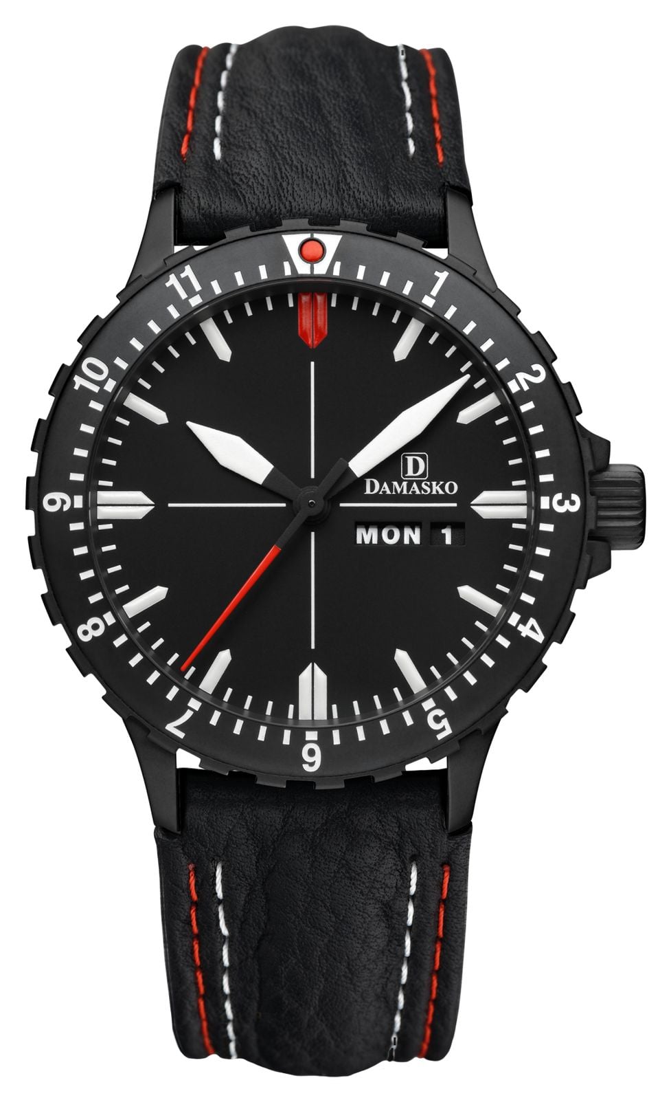 Damasko DK44 DayDate Automatic TOP 40mm Black Dial  Watch