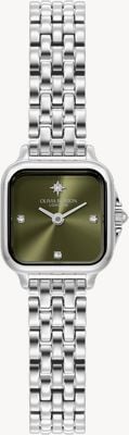 Olivia Burton Grosvenor Mini (20mm) Green Dial / Stainless Steel Bracelet 24000255