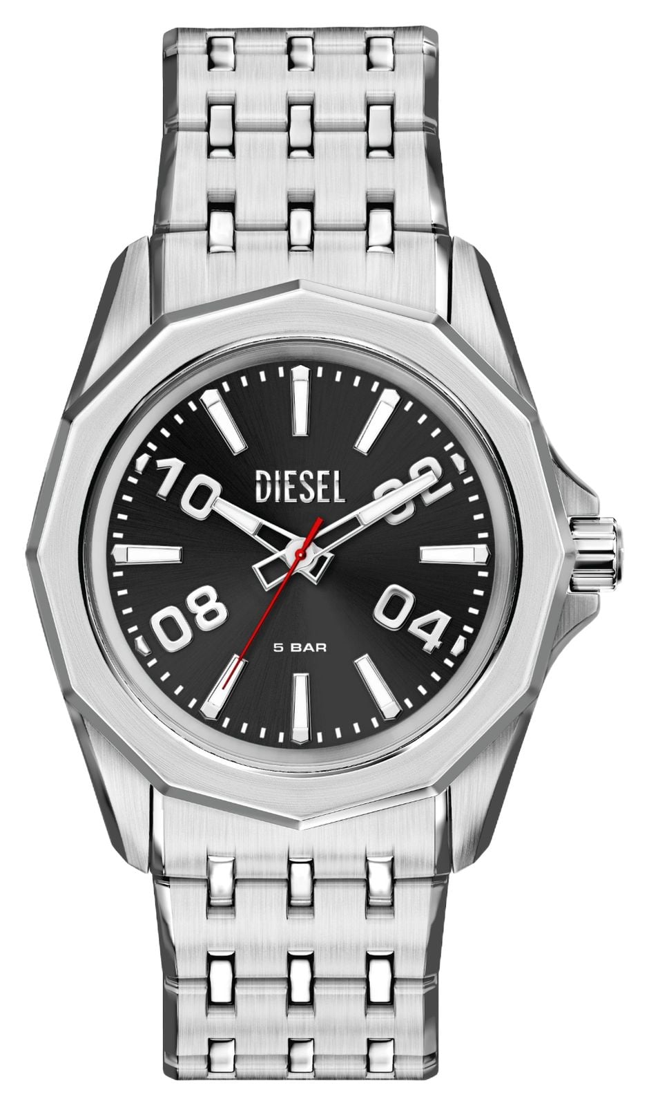 Diesel Stinger quartz (44mm) cadran noir effet soleil / montre