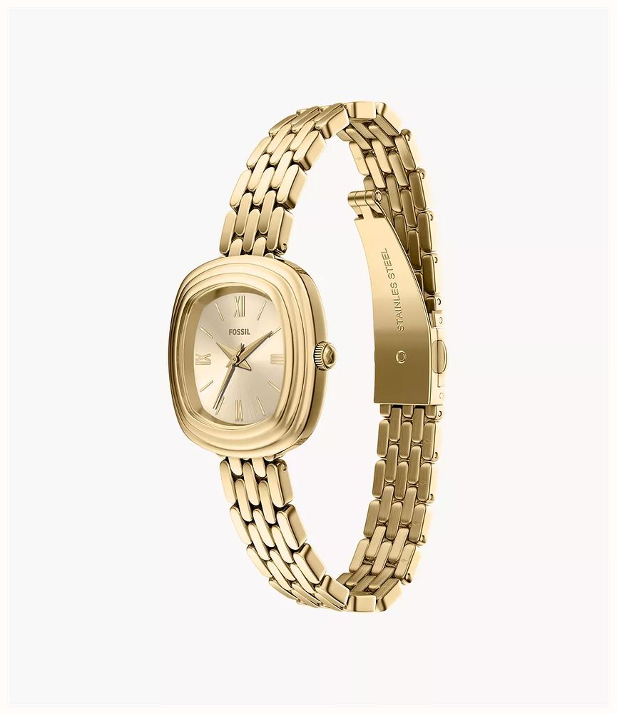 Fossil Emerson 30 mm Three-Hand Gold-Tone Stainless Steel Fossil Watch ES5506 - alternate view 4