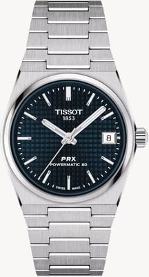 Tissot Prx Powermatic 80 (35 mm) blaues Zifferblatt / Edelstahl T1372071104100