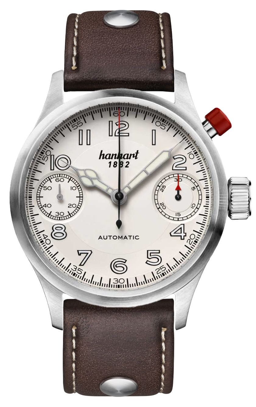 Hanhart Chronographe automatique Pioneer Monoscope (45 mm), montre
