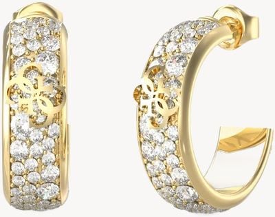 Guess Guess Jewellery Womens Crystals Hoops UBE06402YG