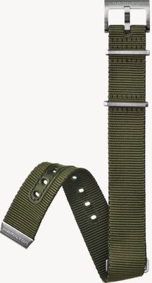 Hamilton Straps Hamilton Strap Only Strap-Set Polyester Nato Green-18/18 Watch H690000132