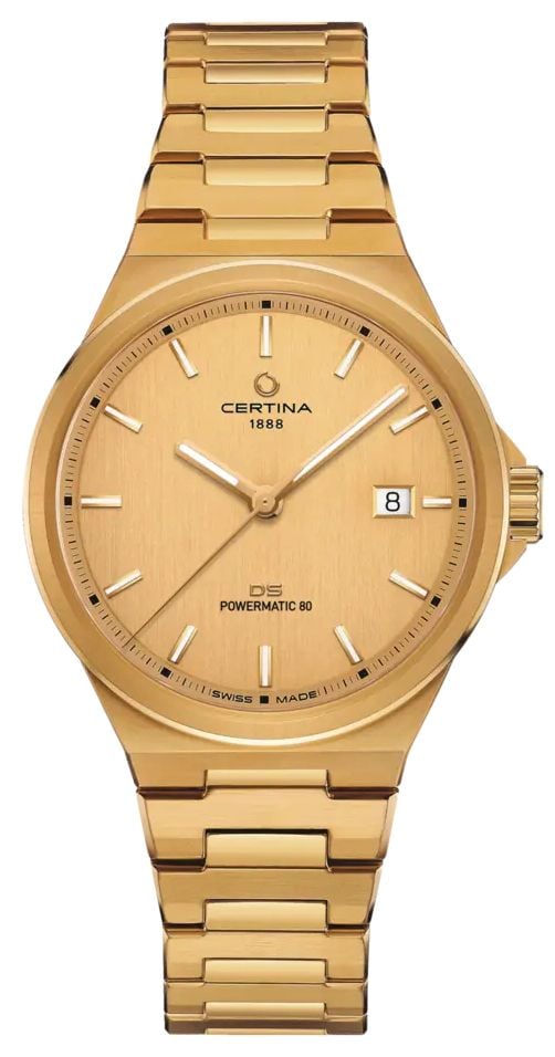 Certina DS-7 Powermatic 80 (39 mm) cadran dorÃ© / bracelet montre