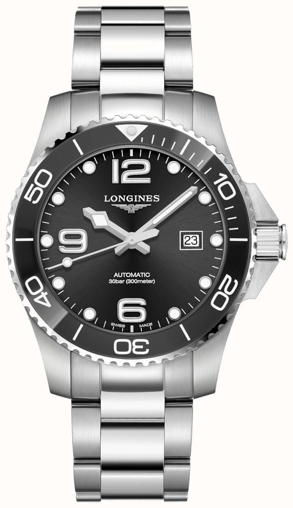 LONGINES Hydroconquest Automatique 43 Mm Cadran Noir Bracelet En LONGINES Hydroconquest Automatique 43 Mm Cadran Noir Bracelet En