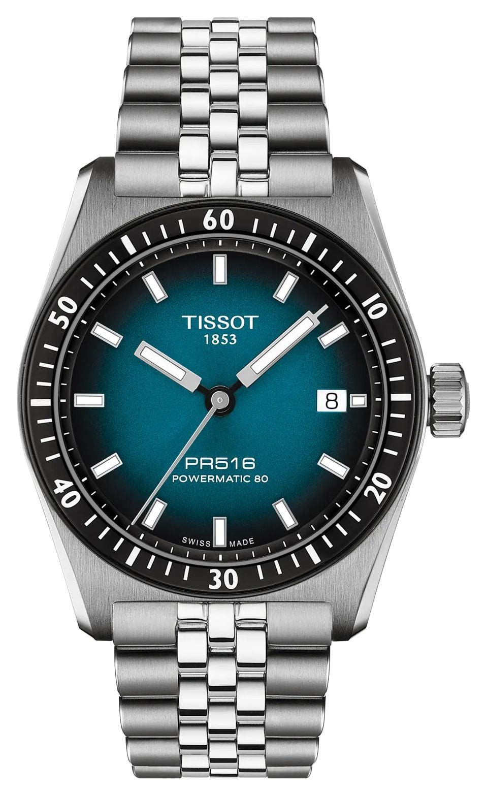 Tissot Pr516 Powermatic 80 (38 mm) cadran bleu dÃ©gradÃ© / montre