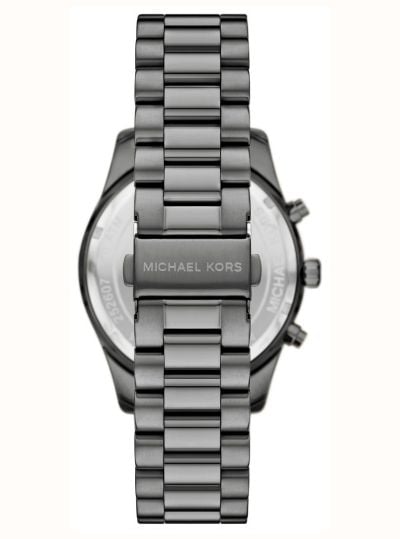 Michael Kors Lexington Blue Chronograph Mens Gunmetal Stainless Steel Bracelet MK9298 - alternative Ansicht 2