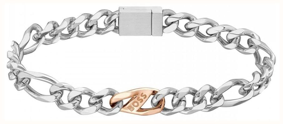 BOSS Jewellery Women's Rian Logo Link Stainless Steel Bracelet 1580613M