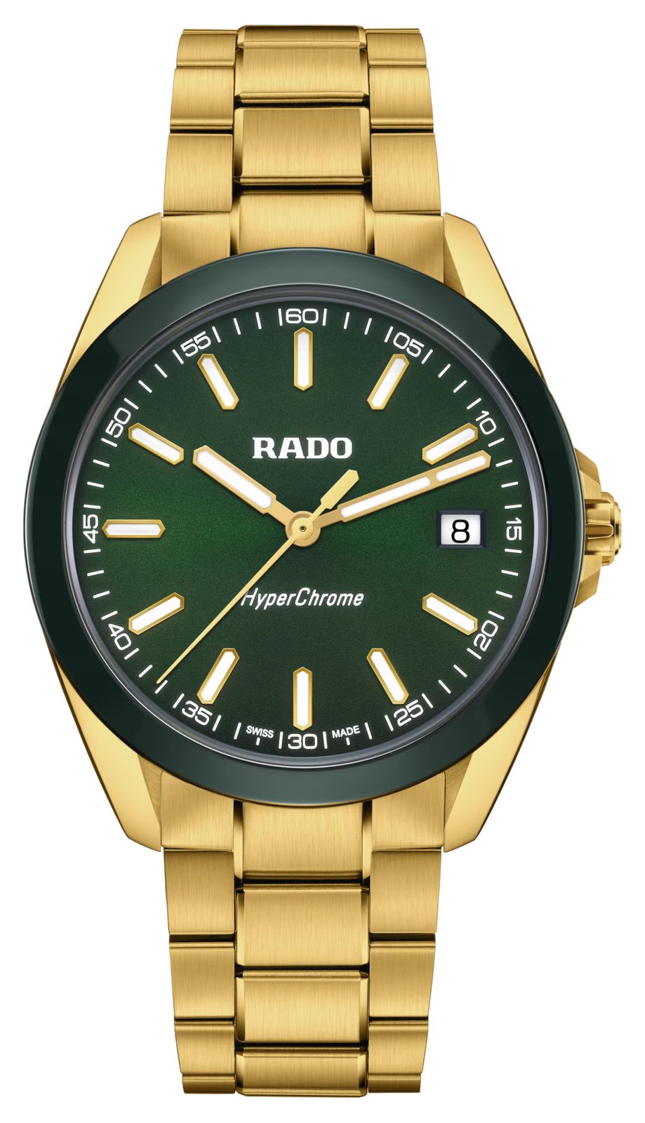RADO Hyperchrome quartz (41,5mm) cadran British Racing Green montre