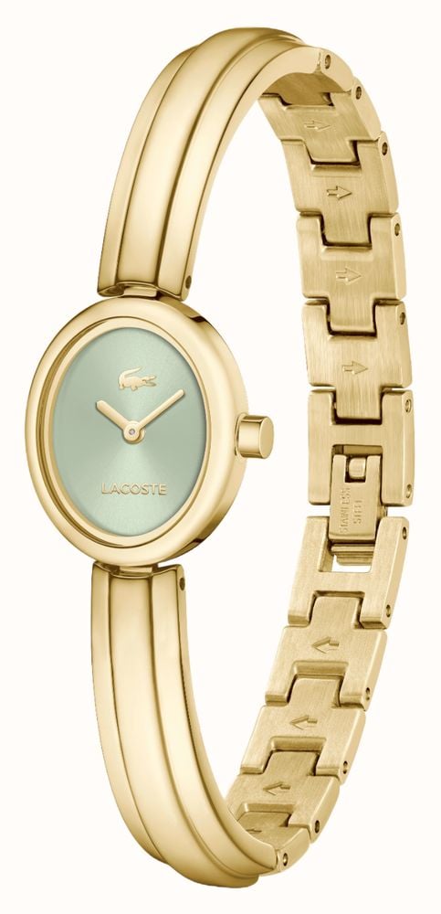 Lacoste Suzanne Quartz (18.5mm) Mint Green Sunray Dial / Gold PVD Stainless Steel Bracelet 2001531 - 別ビュー 2
