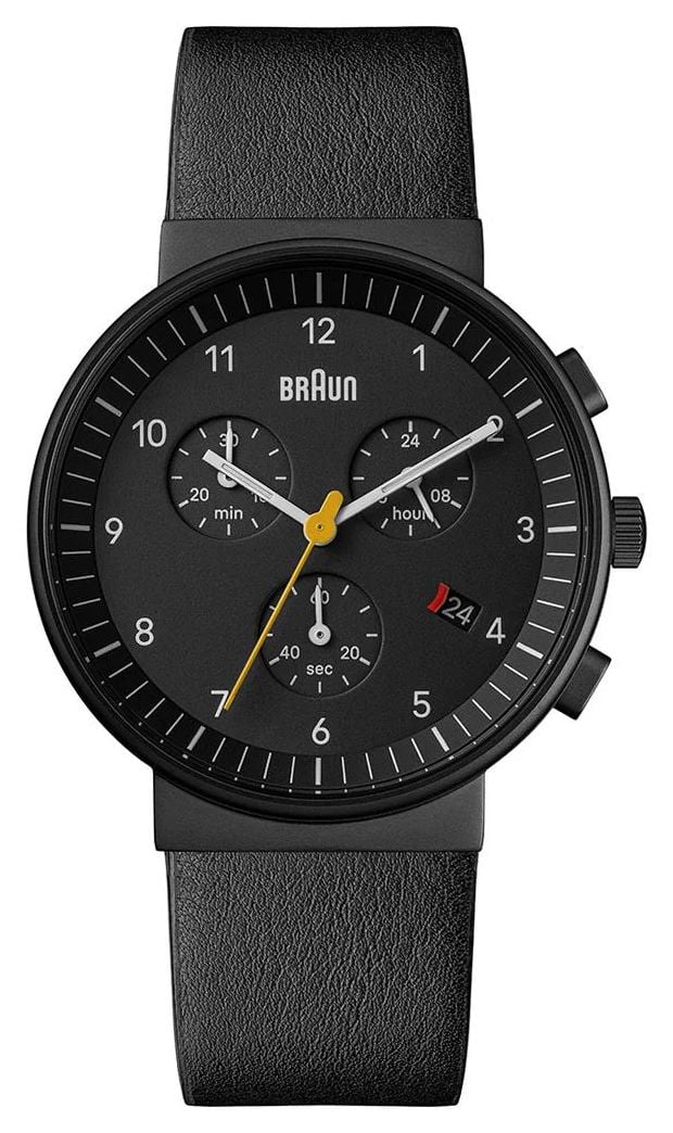 Braun Classic Quartz Chronograph 40mm Black Dial Black Watch Braun Classic Quartz Chronograph 40mm Black Dial Black Watch
