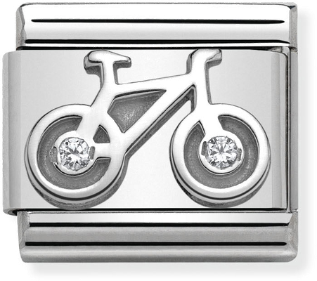 Nomination Classic Bicycle Sterling Silver & Steel Charm 330311/04