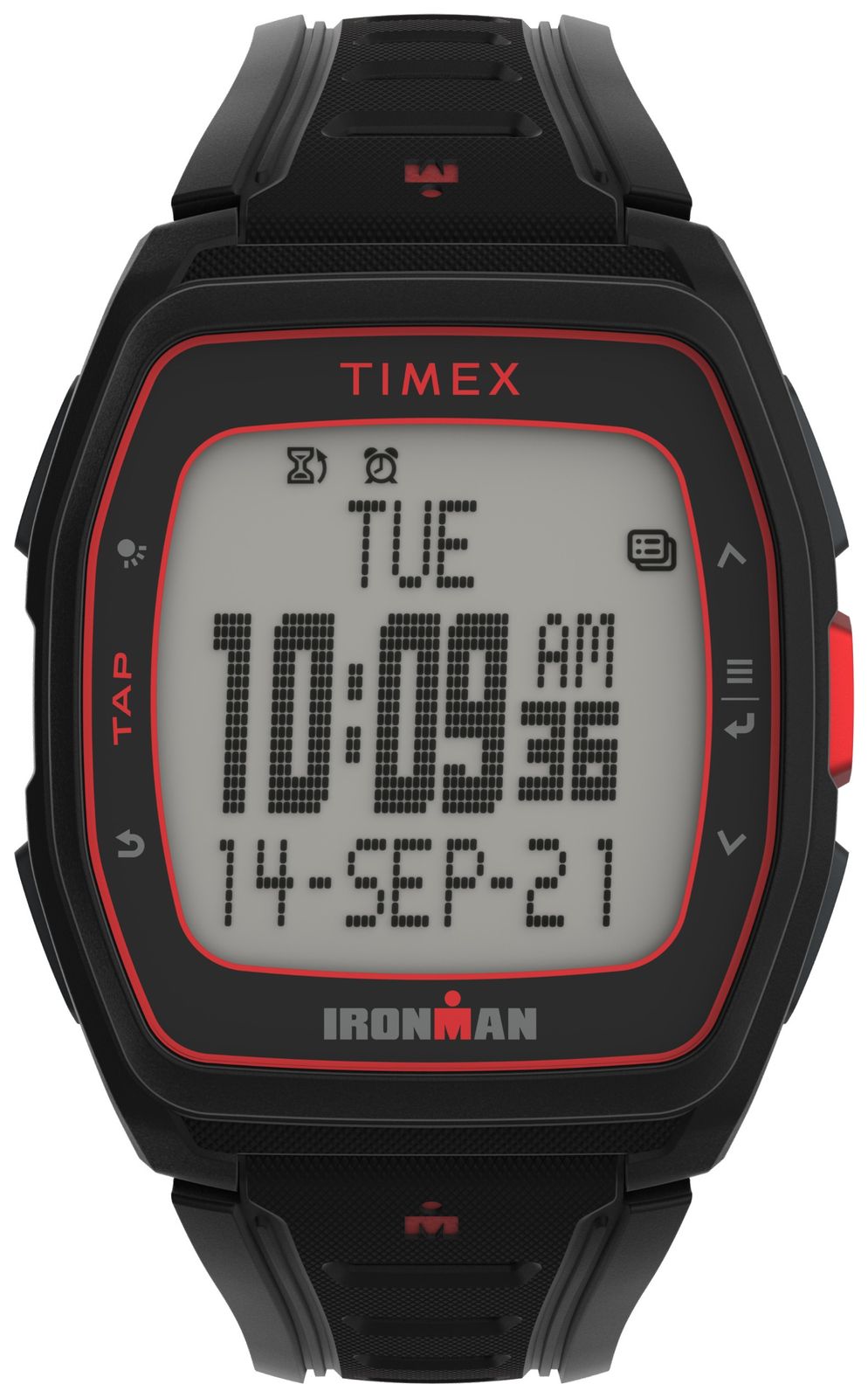 Timex IRONMAN T300 (40.7mm) Digital Display / Black Rubber Watch