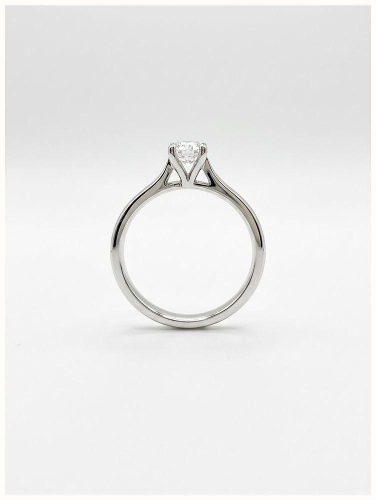 0.30ct Round Brilliant Natural Diamond Platinum Solitaire Ring FCD28346 - alternative Ansicht 3