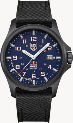 Luminox Atacama field 1970 Red Bull Racing Limited Edition (43mm) – horloge met diepblauw wijzerplaat / zwarte rubberen band XL.1970.ARB.N