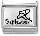 Nomination Classic September Birthstone Sapphire Charm 330112/21