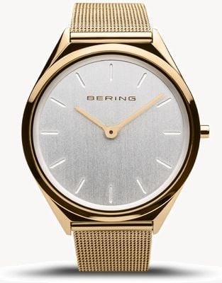 Bering | Unisex | Ultra-Slim | Gold Mesh Bracelet | 17039-334