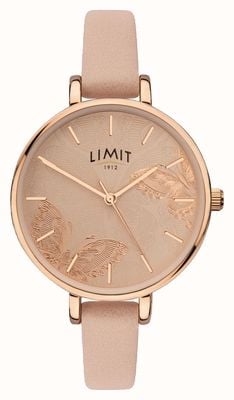 Limit | damski zegarek z sekretnym ogrodem | brzoskwiniowa tarcza motylkowa | 60014
