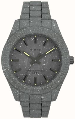 Timex Szary plastikowy zegarek Waterbury w kolorze oceanu TW2V37300