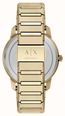 Armani Exchange Three-Hand Quartz (42mm) Black Sunray Dial / Gold PVD Stainless Steel Bracelet AX2650 - 备用视图 4