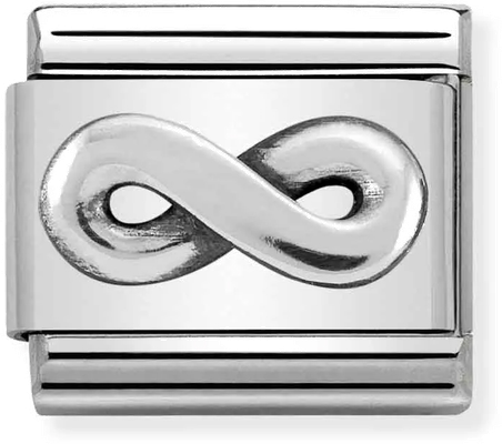 Nomination Classic Infinity Oxidised Sterling Silver & Steel Charm 330101/21
