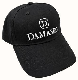 Damasko Branded Black Cap - One Size J55180 Damasko Branded Black Cap - One Size J55180
