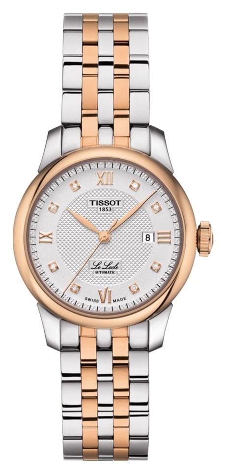 Tissot | le locle | acier inoxydable bicolore | cadran montre
